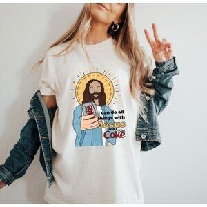 Diet Coke Jesus Faith Funny Quote Graphic Unisex T-Shirt 166